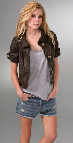 Women leahter jacket